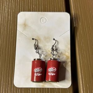 Dr. Pepper Dangle Earrings